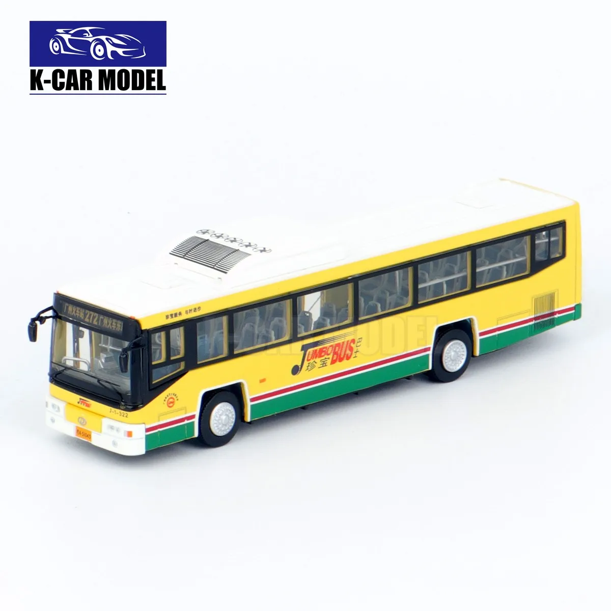 1/76 Guangzhou GZ6112S1 JUMBO Bus Diecast Car Model