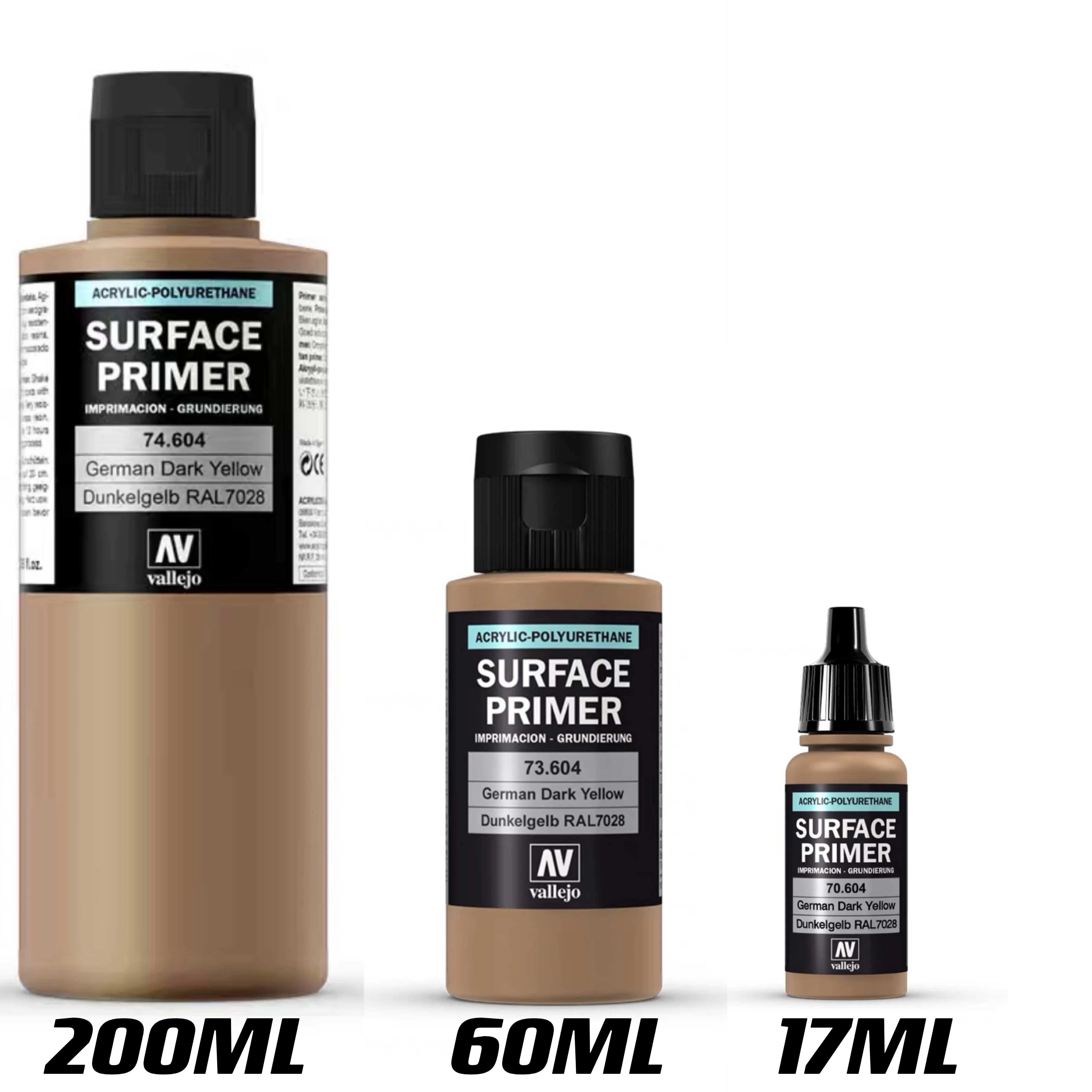 Vallejo Surface Primer Acryl-Polyurethan, 17/60/200 ml