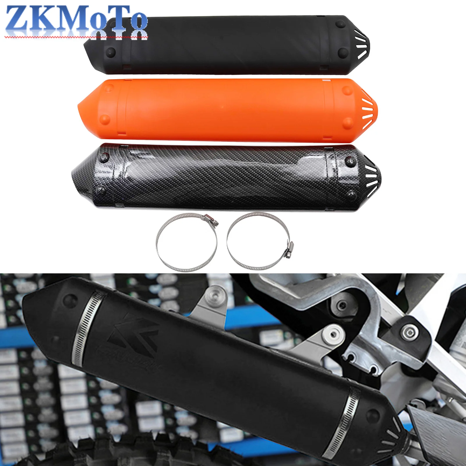 Motorcycle Exhaust Tail Section Protective Cover For KTM EXC XC XCW 250 300 TPI Husqvarna TE 2020 2021 2022 Modified Accessorie