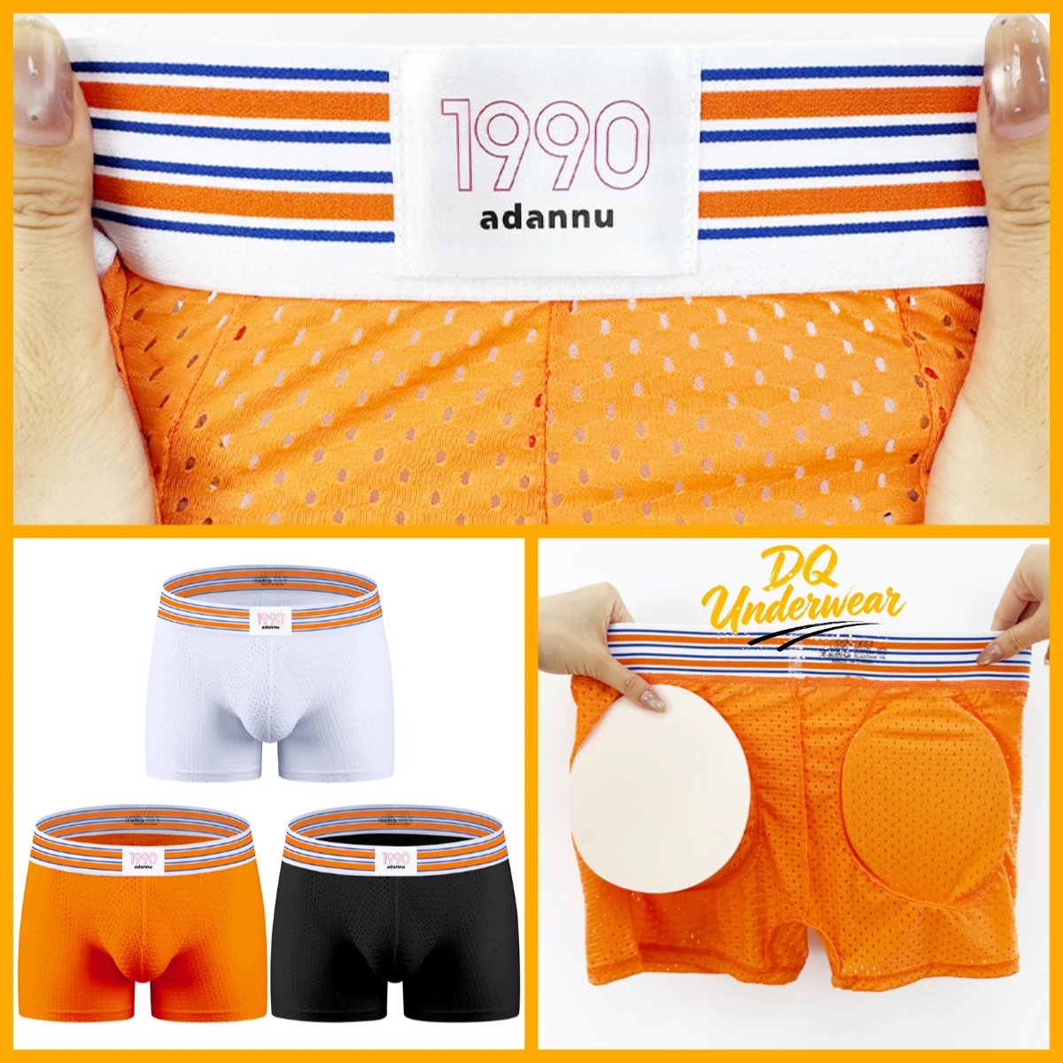 Mesh Sport Boxer - Paquete de 3 Calzoncillos Boxer Deportivos