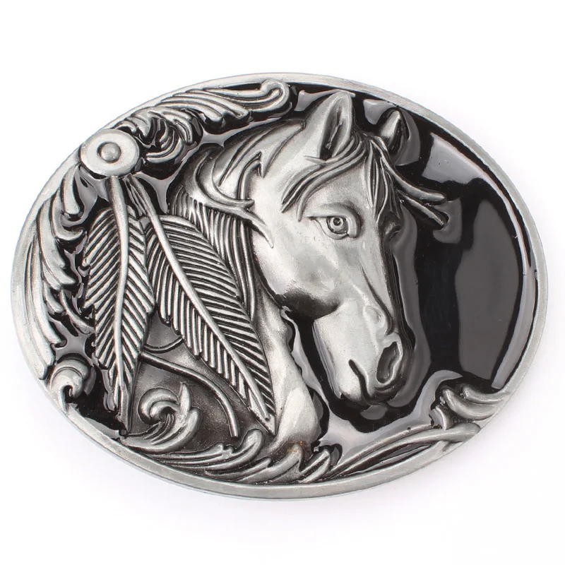 Horse Buckle for Men's 3.8cm Leather Belt K121