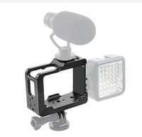 RISE-Metal Cooling Cage 360 Panoramic Camera Frame Cover Shoe Mount For One R 4K VR Action Tripod Adapter
