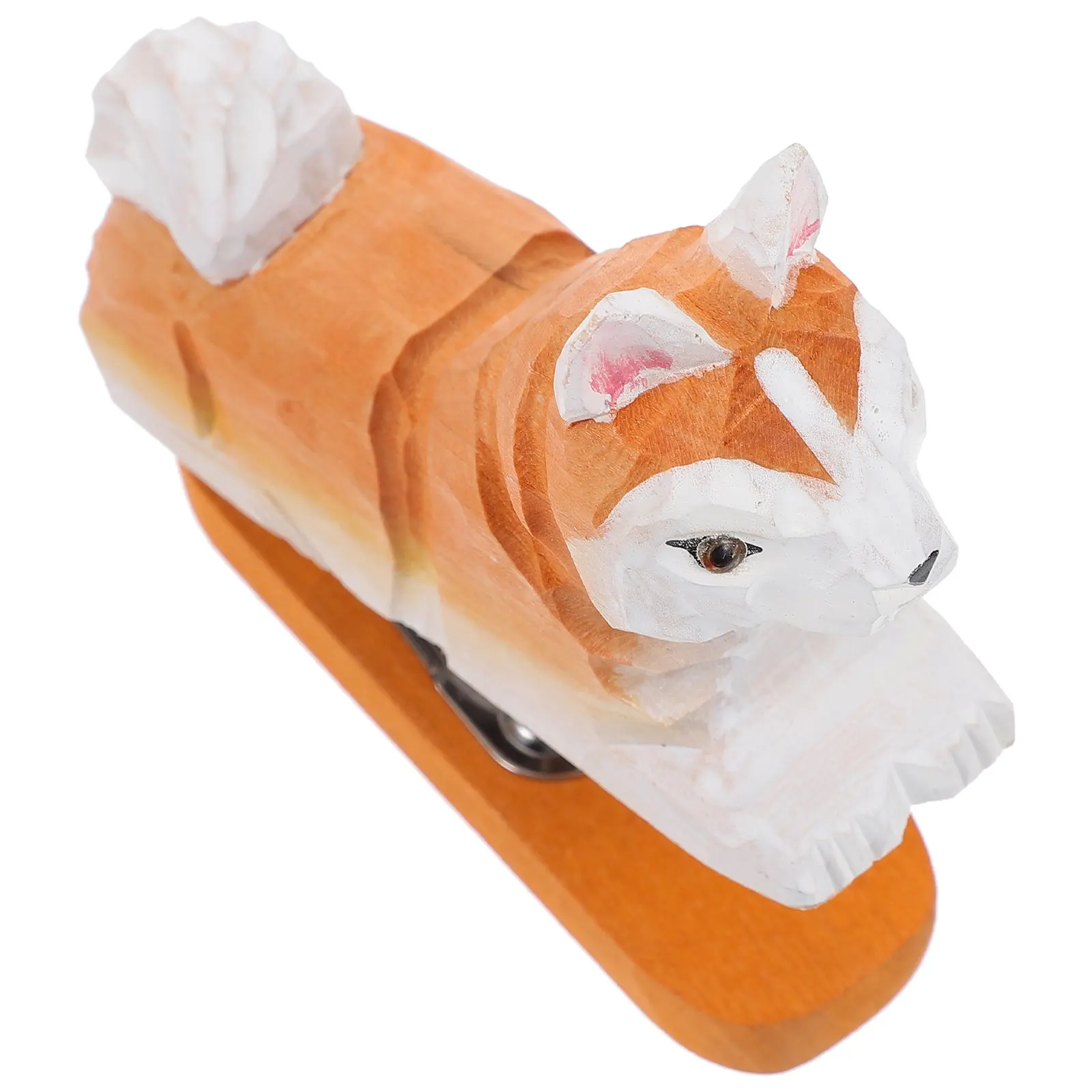 Cute Akita Dog Wooden Mini Stapler | Handmade Animal Desk Stapler for Office, School & Desktop Decor
