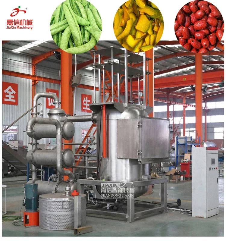 Vacuum Frying Machine For Fruits And Vegetables Vacuum Frying Of Okra, Pumpkin And Mushroom