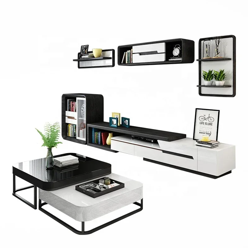 

% роскошный настенный свободный комбинированный журнальный столик, современная подставка для телевизора, мебель для гостиной