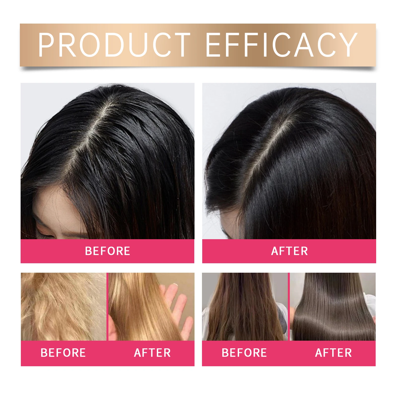 شامبو EELHOE Leave-In Mousse مريح يغذي عميقًا للشعر، رائحة فريدة من نوعها، تزيل الرائحة، يجعل شعرك رقيقًا 100 مل