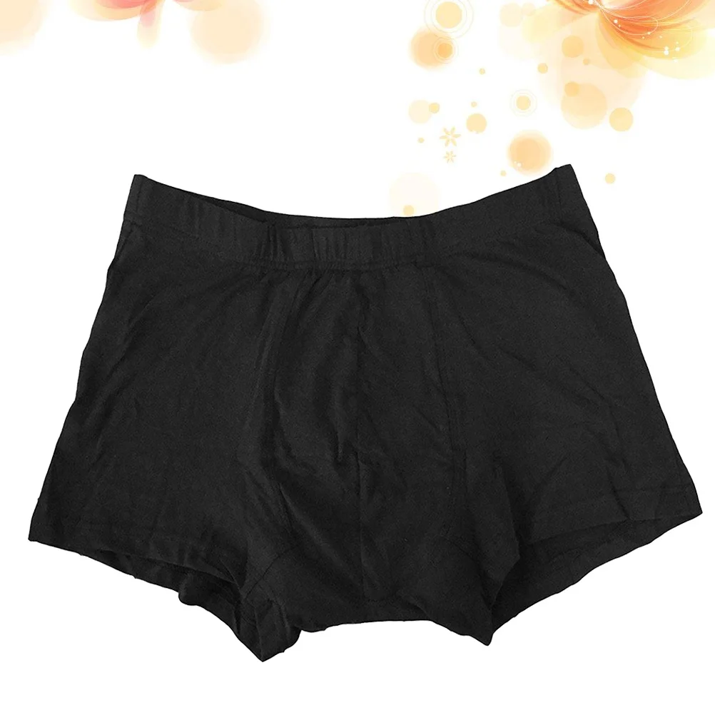 1 قطعة قابلة لإعادة الاستخدام الذكور سلس البول السراويل مقاوم للماء ألياف ماصة سريعة الجافة الملابس الداخلية للمرضى المسنين تسرب البول