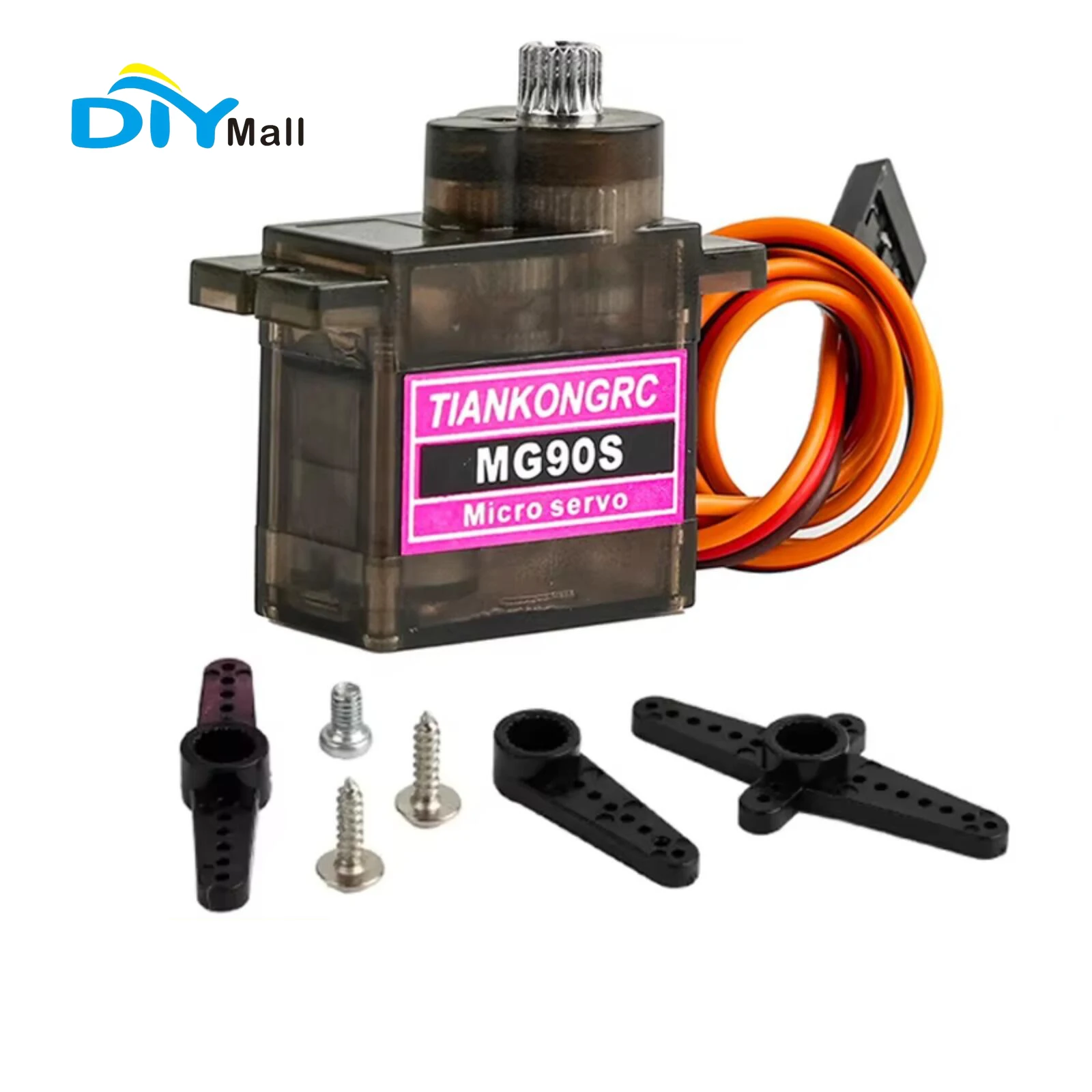 MG90S 9 g Mikroservo 180 °   Vollmetallgetriebe mit Kugellagern für Arduino RC Helicopter/Raspberry Pi