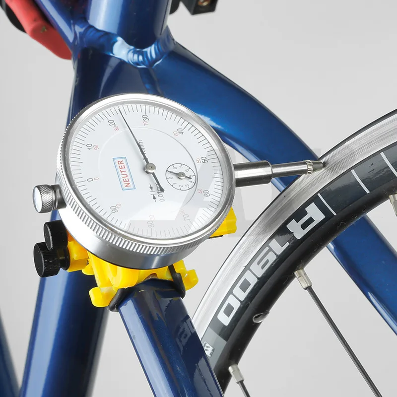 Bicycle mechanical dial gauge, convenient circle adjustment table, correction tool, fine adjustment wheel set maintenance