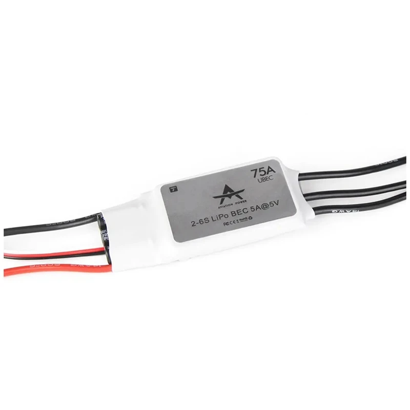 AT 75A ESC Electronic Speed Controller 2-6S Lipo BEC Brushless ESC For RC FPV Drone