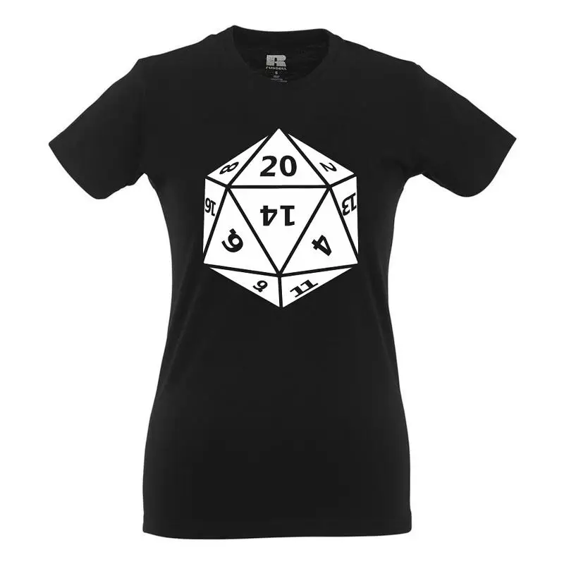 

20 Sided Dice Twenty I Fun I Funny I Sayings I Girlie Shirt