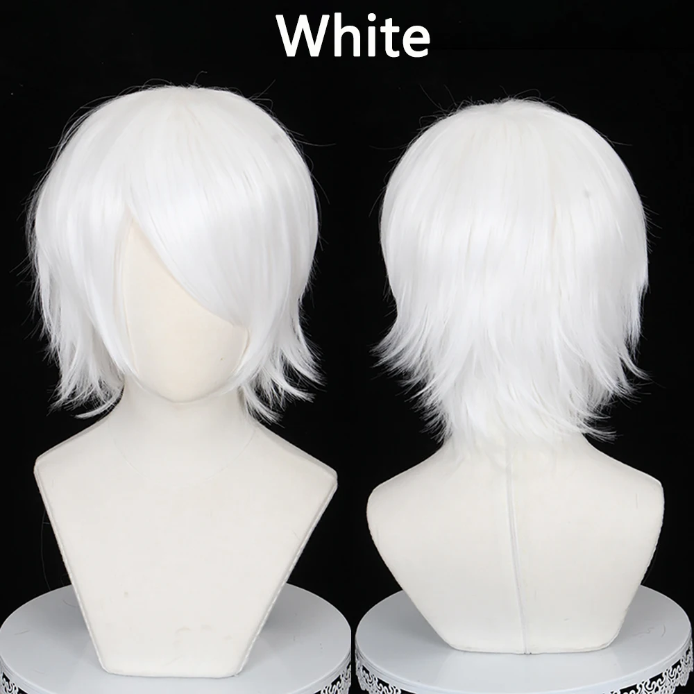 

Синтетические волосы для косплея Sakata Gintoki Gojo Satoru, 30 см, унисекс, подходят для сценических выступлений, ролевых игр, термостойкий парик