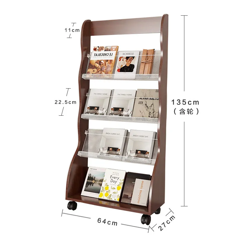 YFY Data  Floor Color Page Single Page Brochure Display  Book and Magazine  Flyer Display  Periodical Shelf