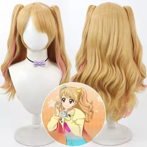 Aikatsu Stars! Season 2 Natsuki Mirai Cosplay Wig Anime Roleplay Party Costume Prop Synthetic Hair
