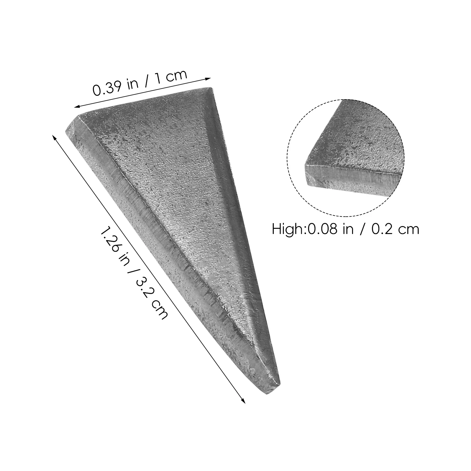 20 pezzi strumento di rinforzo a cuneo triangolare cunei di fissaggio con manico in acciaio al carbonio per accessori per l'installazione di riparazione esterna del martello
