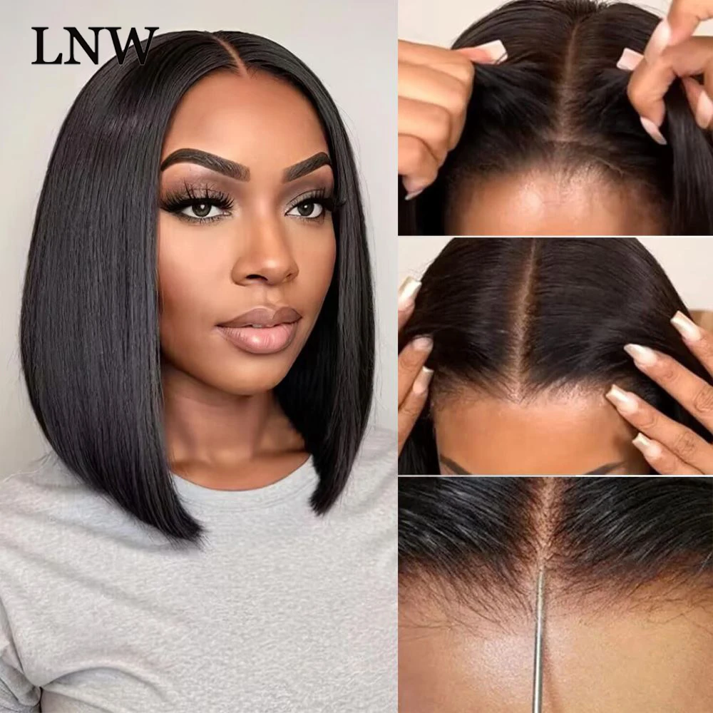 

Short Bob Wigs Wear and Go Pre Cut Pre Plucked Glueless Wig Human Hair 100% 5X5 HD Lace Closure Wig Transparent Lace Frontal Wig