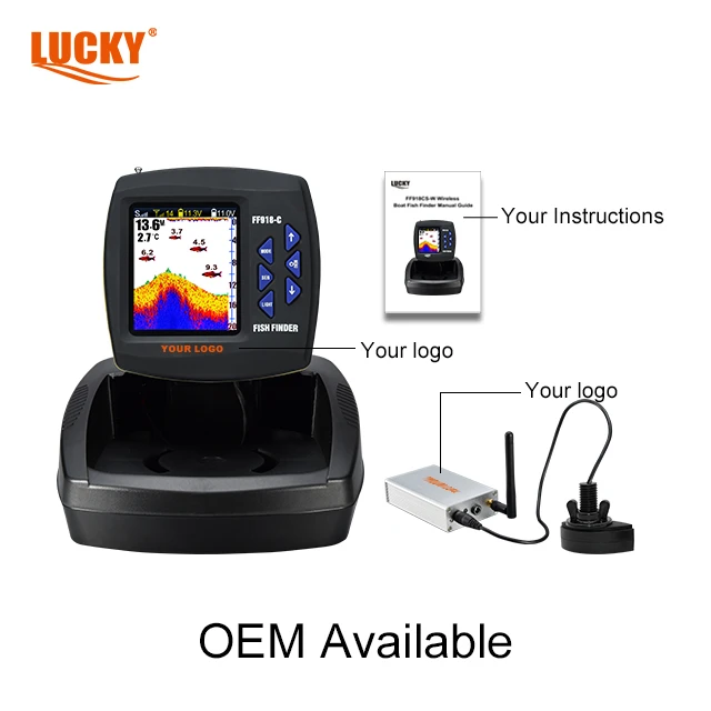 LUCKY FF918C-WL-Localizador de peces, localizador de peces con Gps, con control remoto