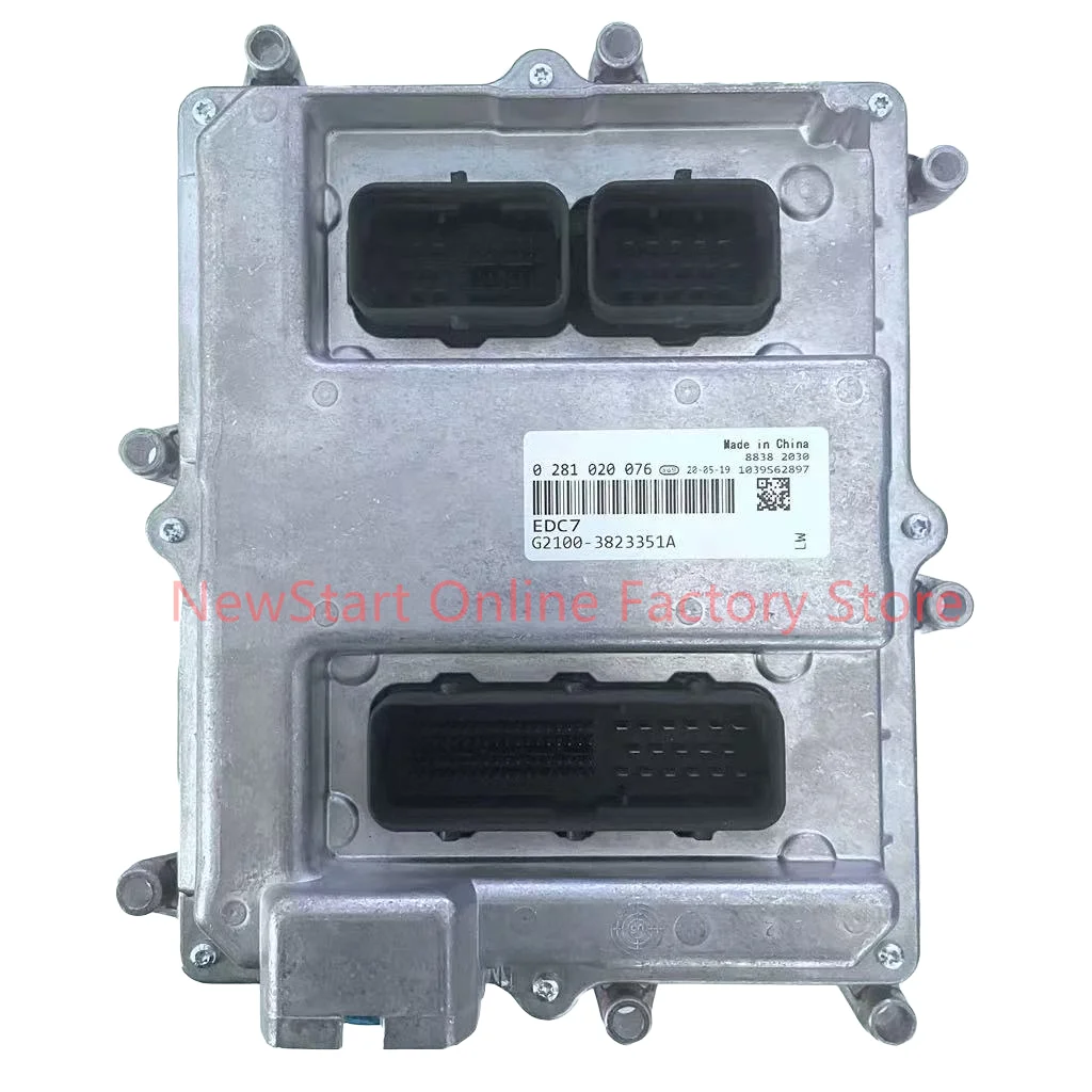 0281020076 New ECU Original Diesel Engine Computer Board Electronic Control Unit EDC7 G2100-3823351
