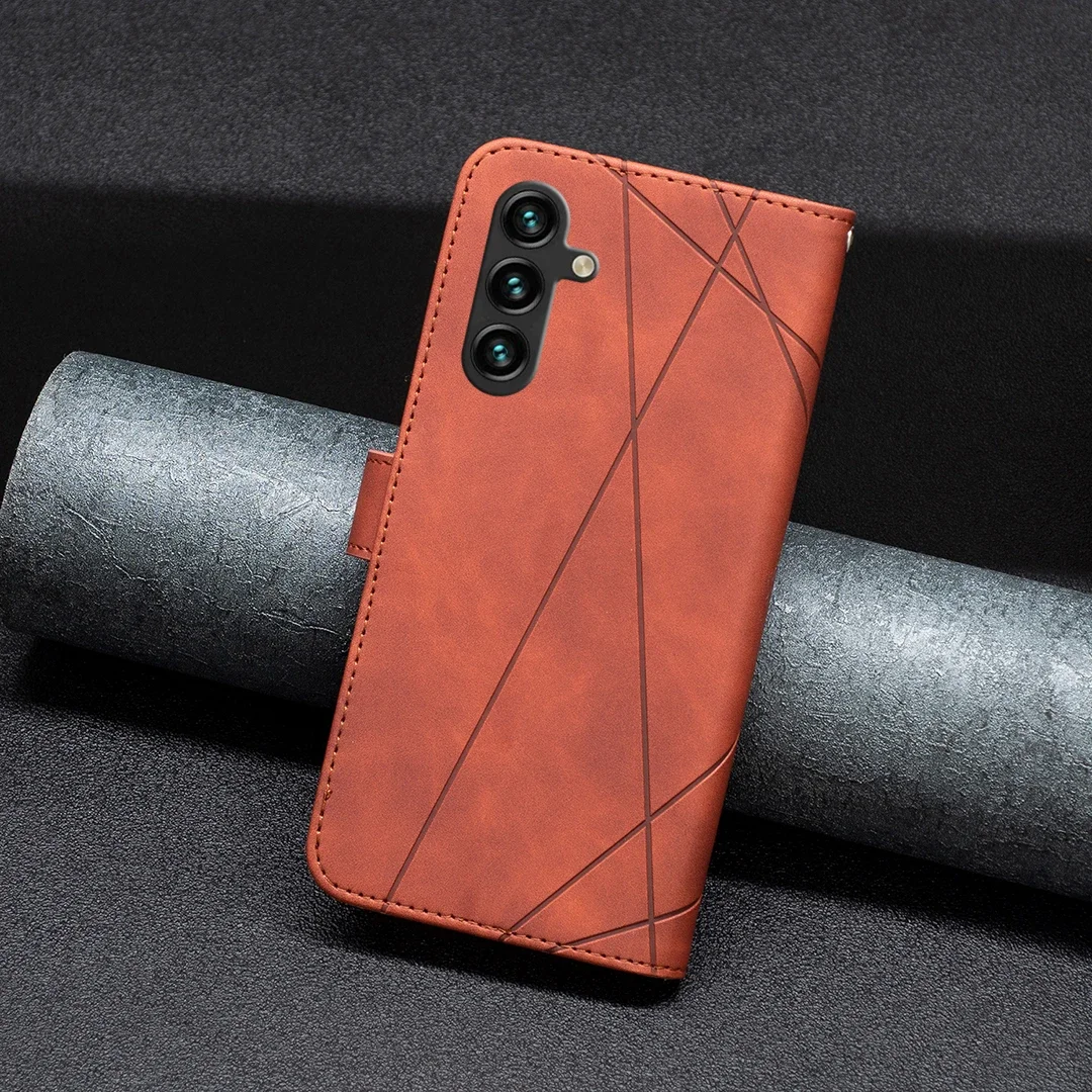 Luxury Flip Leather Case For Samsung Galaxy A55 A35 A15 A05 A05S A25 5G A24 4G A34 5G A54 5G A14 5G A23 E A04 4G A23 Cover