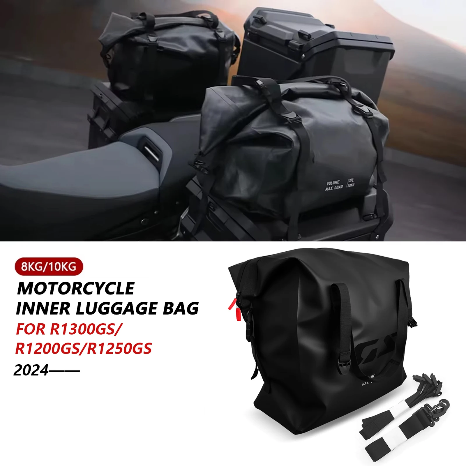 

Для r1300gsa водонепроницаемый чемодан, внутренние сумки R1300GS Adventure R1200GS R1250GS ADV 2024- алюминиевый чехол для мотоцикла, сумка-вкладыш