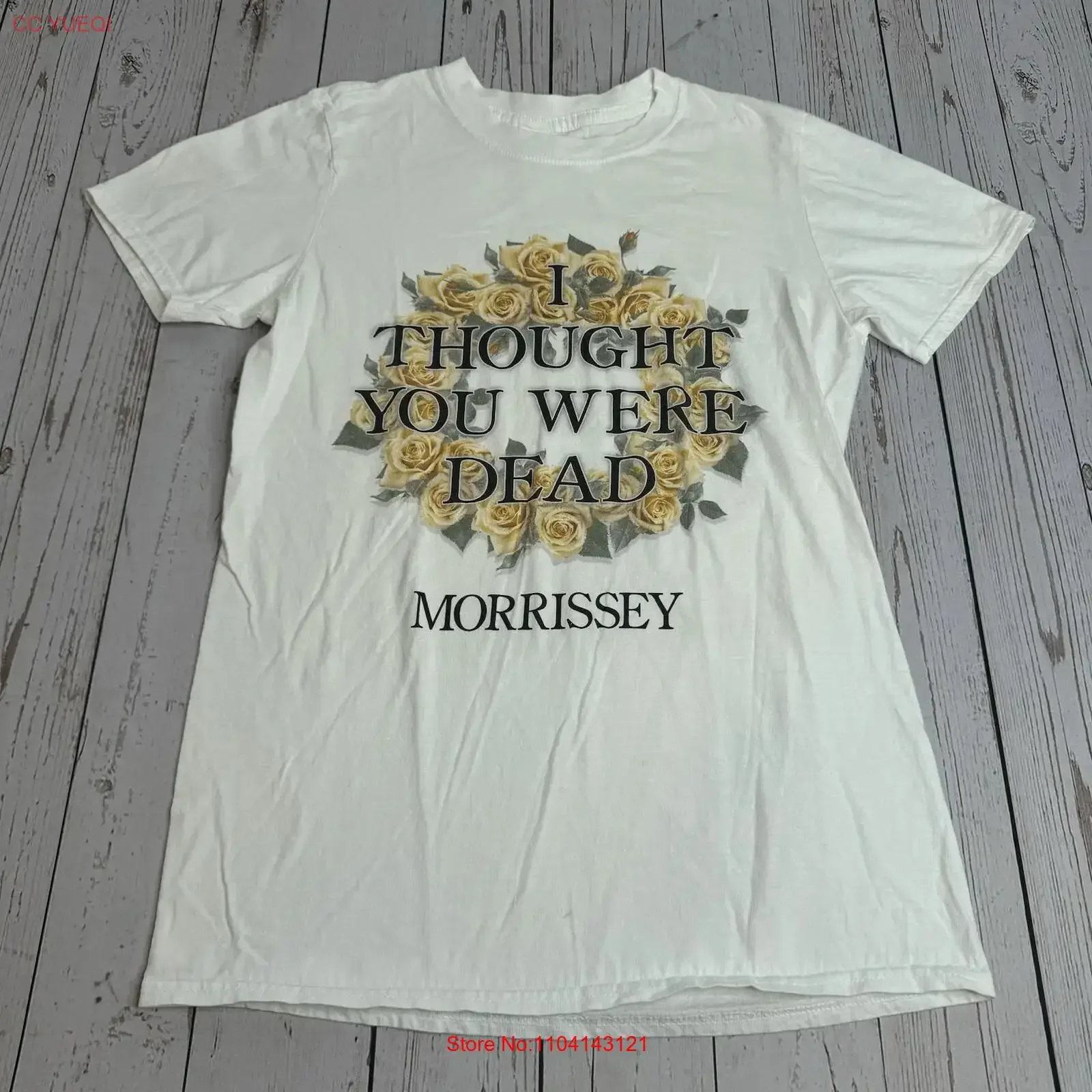 Morrissey I Thought You Were Dead T Shirt Womens Small Music Band vintage Washed Unisex designer clothes homme streetwear