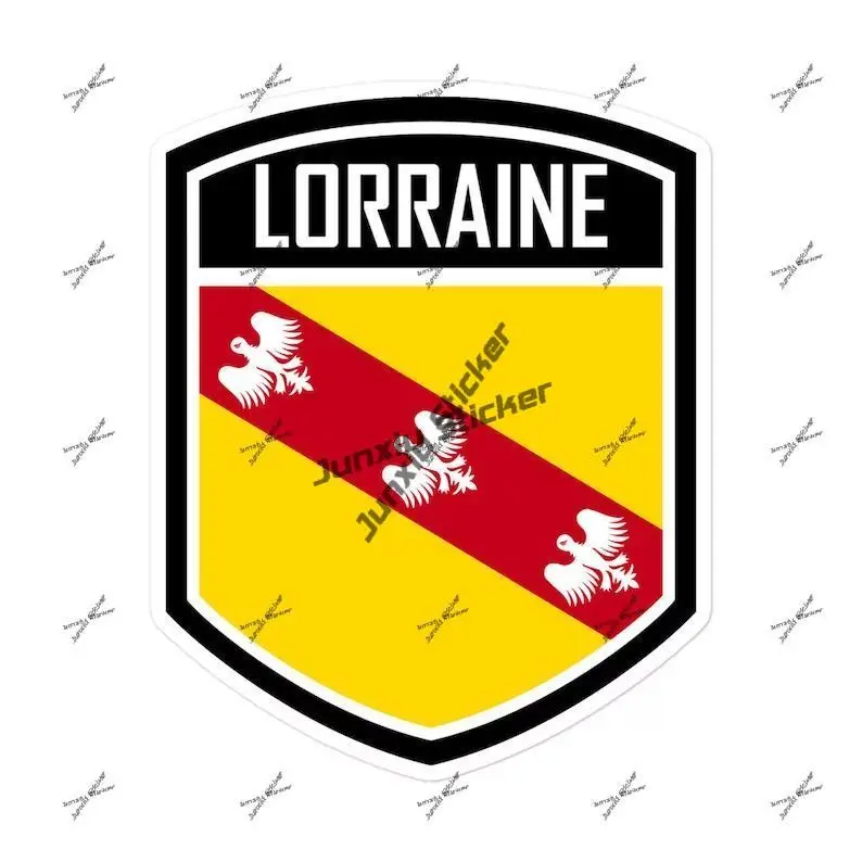 

Lorraine France Flag Emblem Vinyl Stickers Self Adhesive French Decals PVC Accessories Cover Scratches Decoration Vinyl Stickers
