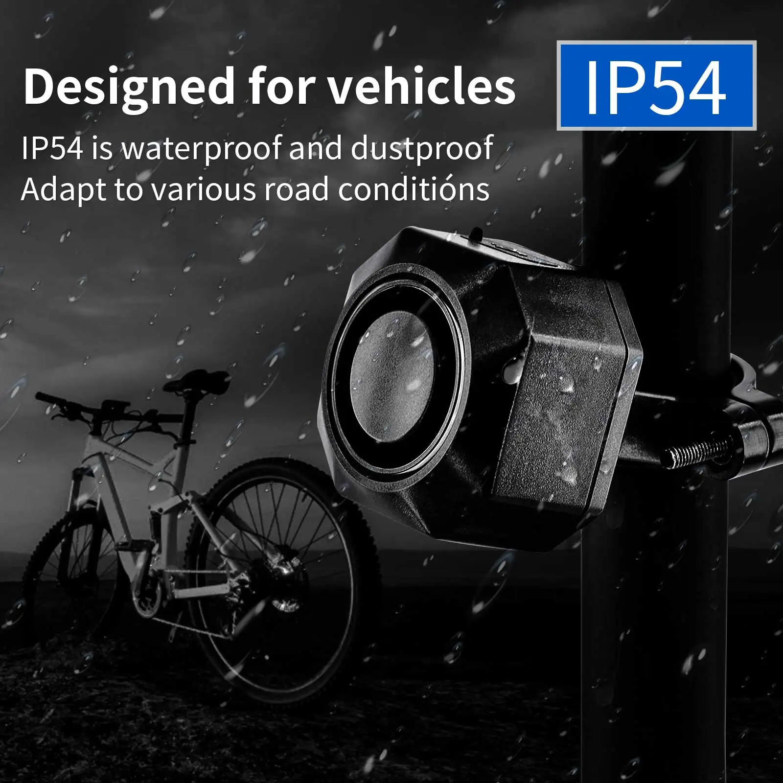 2Set 110db Bicycle Wireless Alarm System Waterproof Anti Theft Vibration Alarm with Remote Control Dropshipping&Wholesale