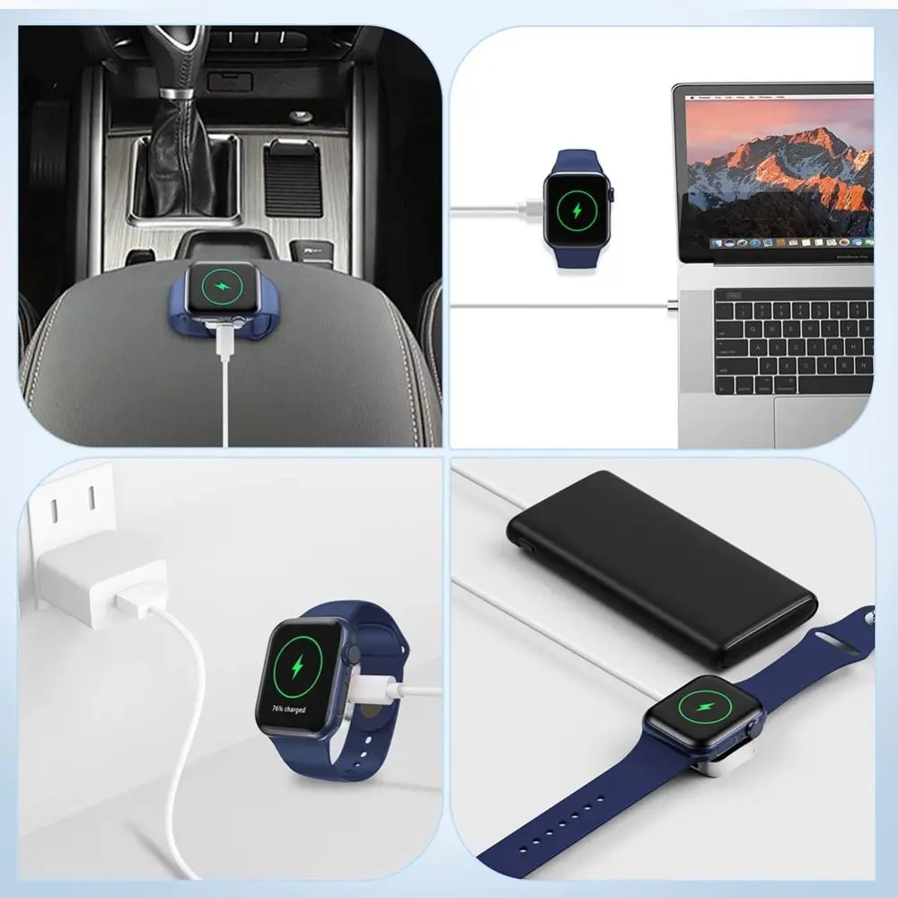 2 in 1 Charging Dock Stand 8 Pin Type-C Wireless Charger Wireless for Apple Watch Ultra 49mm/for Apple Watch Series 9 8 7 6 5 4