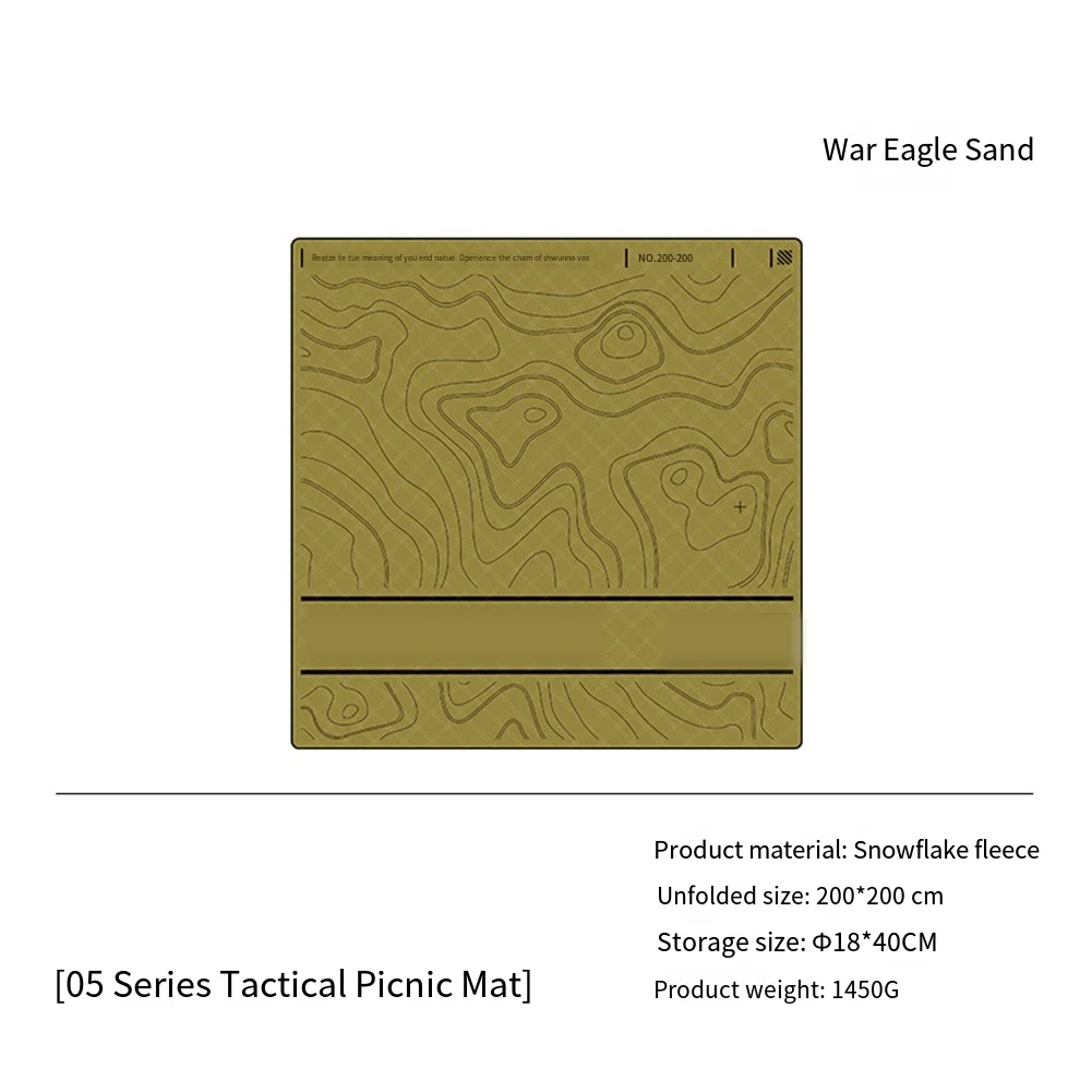 

Portable Picnic Blanket with Soft Velvet Fabric Waterproof Features Ideal for Camping Beach Days and Outdoor Relaxation