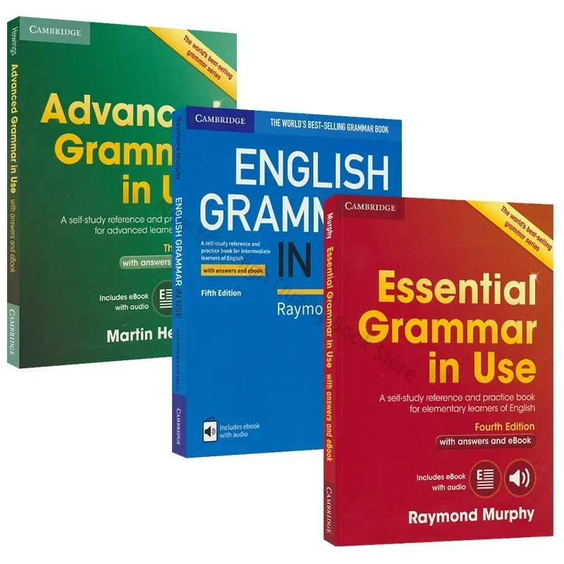 

Cambridge Grammar in Use Elementary Middle Rank Senior Elementary+Intermediate+Advanced Adult Self-study English Textbook Book