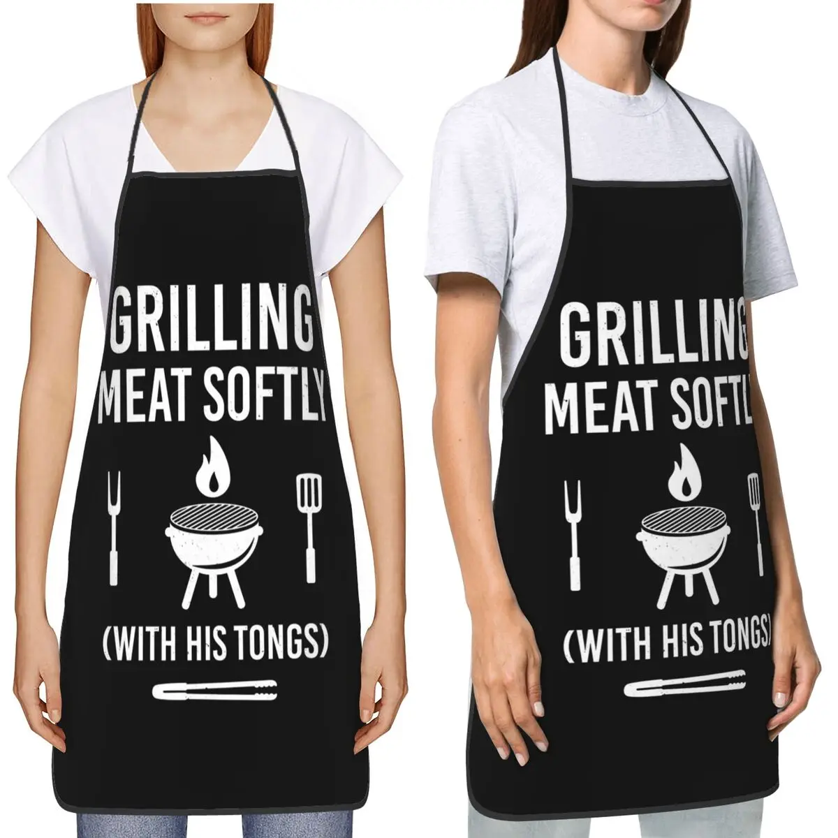 

Grilling Meat Softly Apron Chef Cooking Cuisine Tablier Waterproof Bib Kitchen Cleaning Pinafore for Women Men Gardening