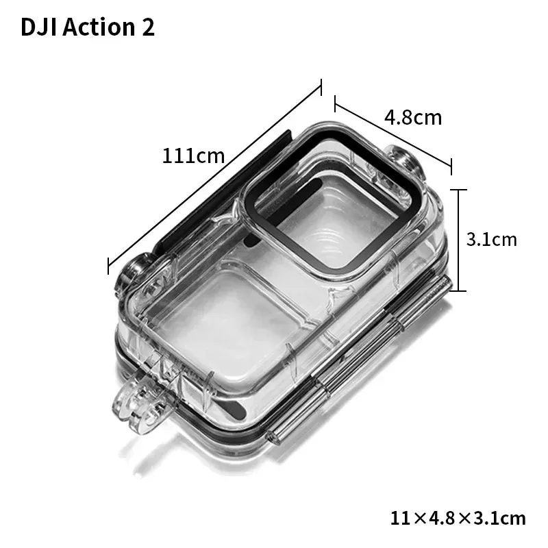 DJI Action 2 Waterproof Shell Mini Sports Camera Dual Screen Endurance Version Diving Filter Accessory Protection Set