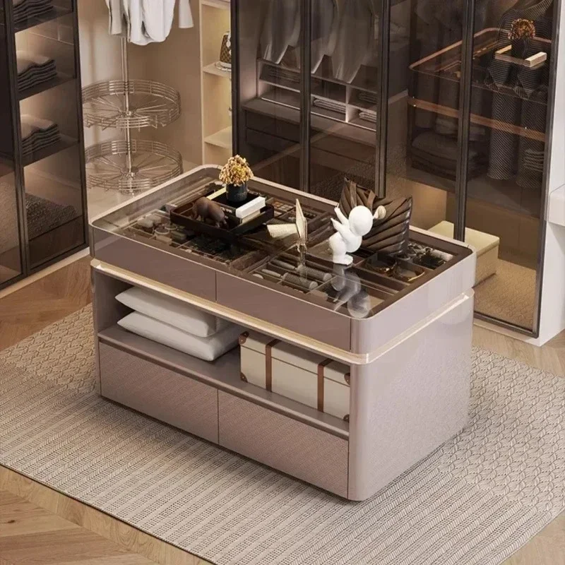 A Italian Style Cloakroom Middle Island Chest Of Drawers For Master Bedroom Jewelry Storage Display Cabinet