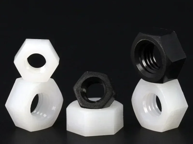 

50pcs Plastic Nut Nylon Hex Nut Plastic Screw Cap Black Wire Nut M2 M2.5 M3 M4 M5 M6 M8 M10 M12 Fit Spacer Standoff