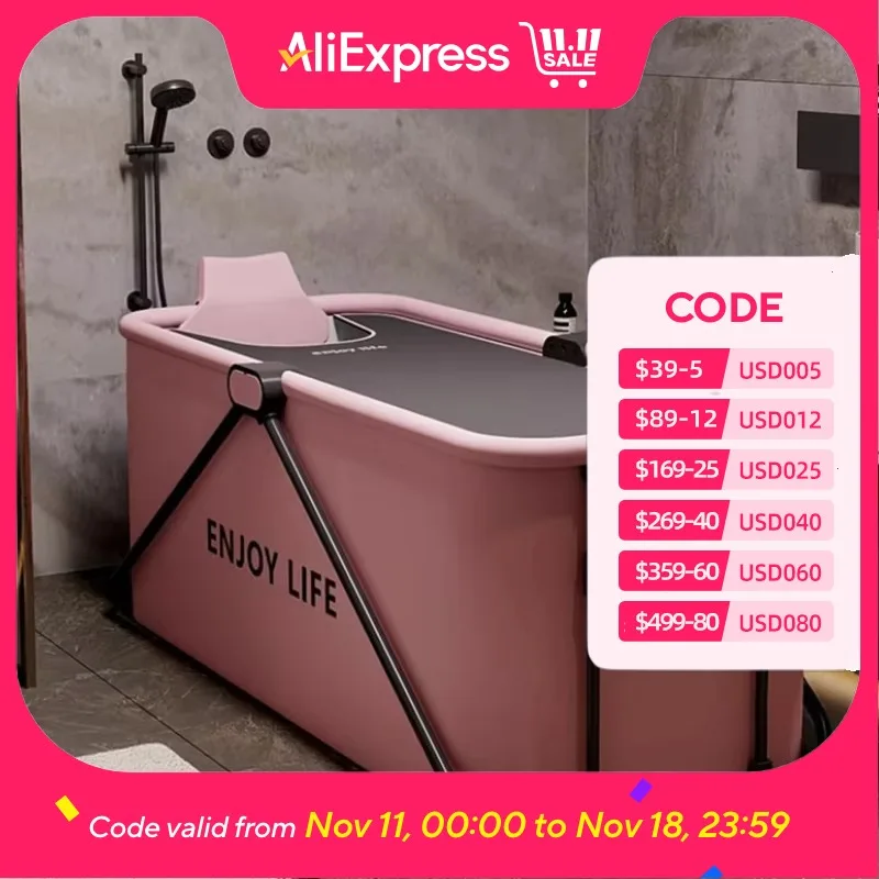 

Shower Kids Baby Large Bathtubs Slip Women Adults Baby Bathtub Foldable Strong Bathroom Baignoire Pliable Abulte Home Furniture