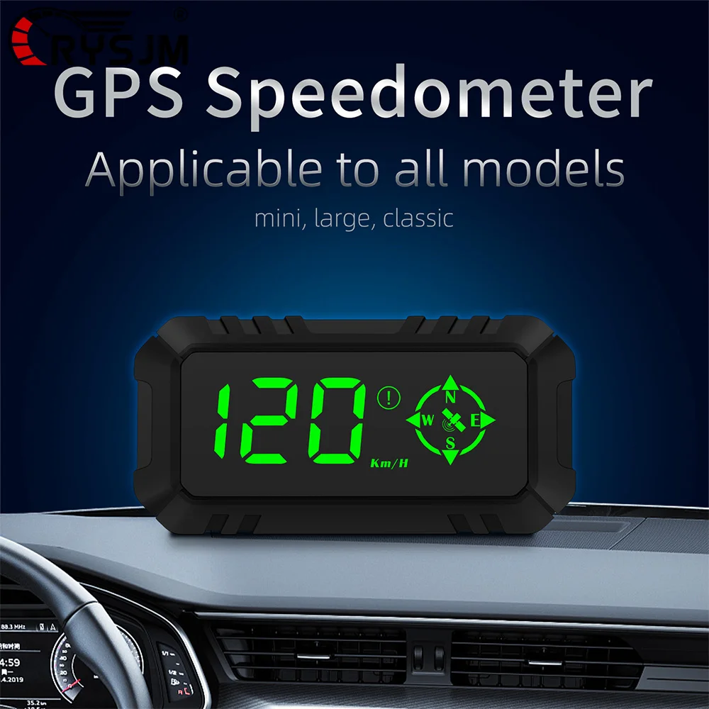 G7 Car GPS Head Up Display Large Font Speed HUD With Overspeed Alarm Fatigue Driving Reminder Multi-function Speed Meter For All