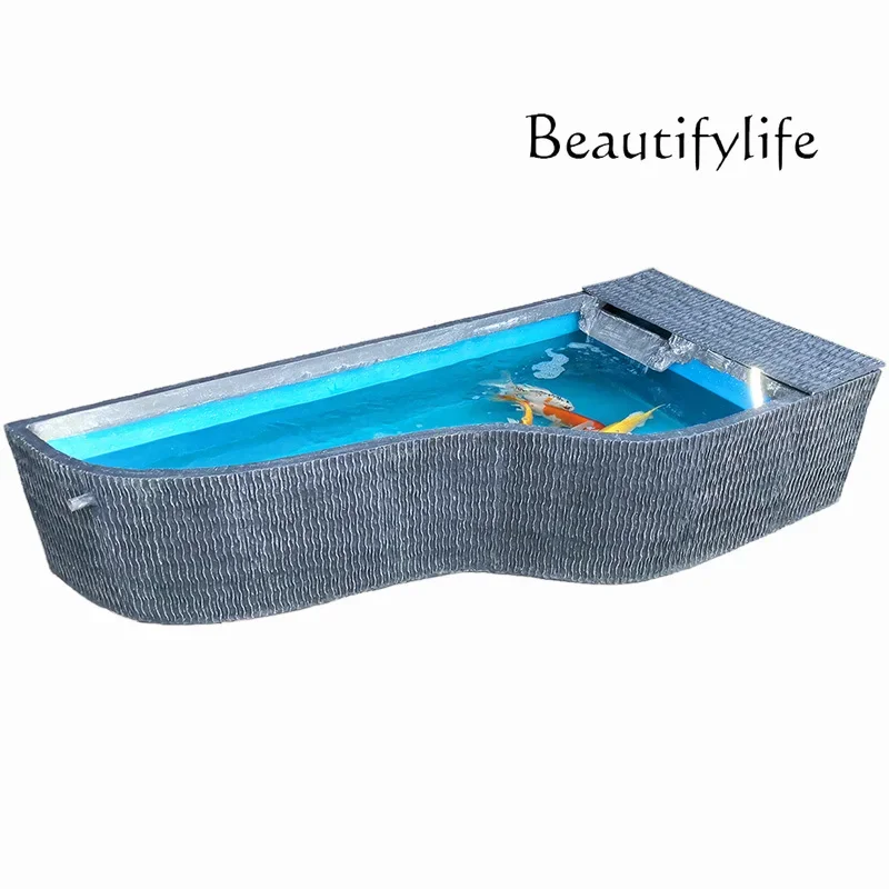 

Balcony courtyard indoor outdoor rockery ecological waterfall fish pond flowing water landscape tank resin ornament