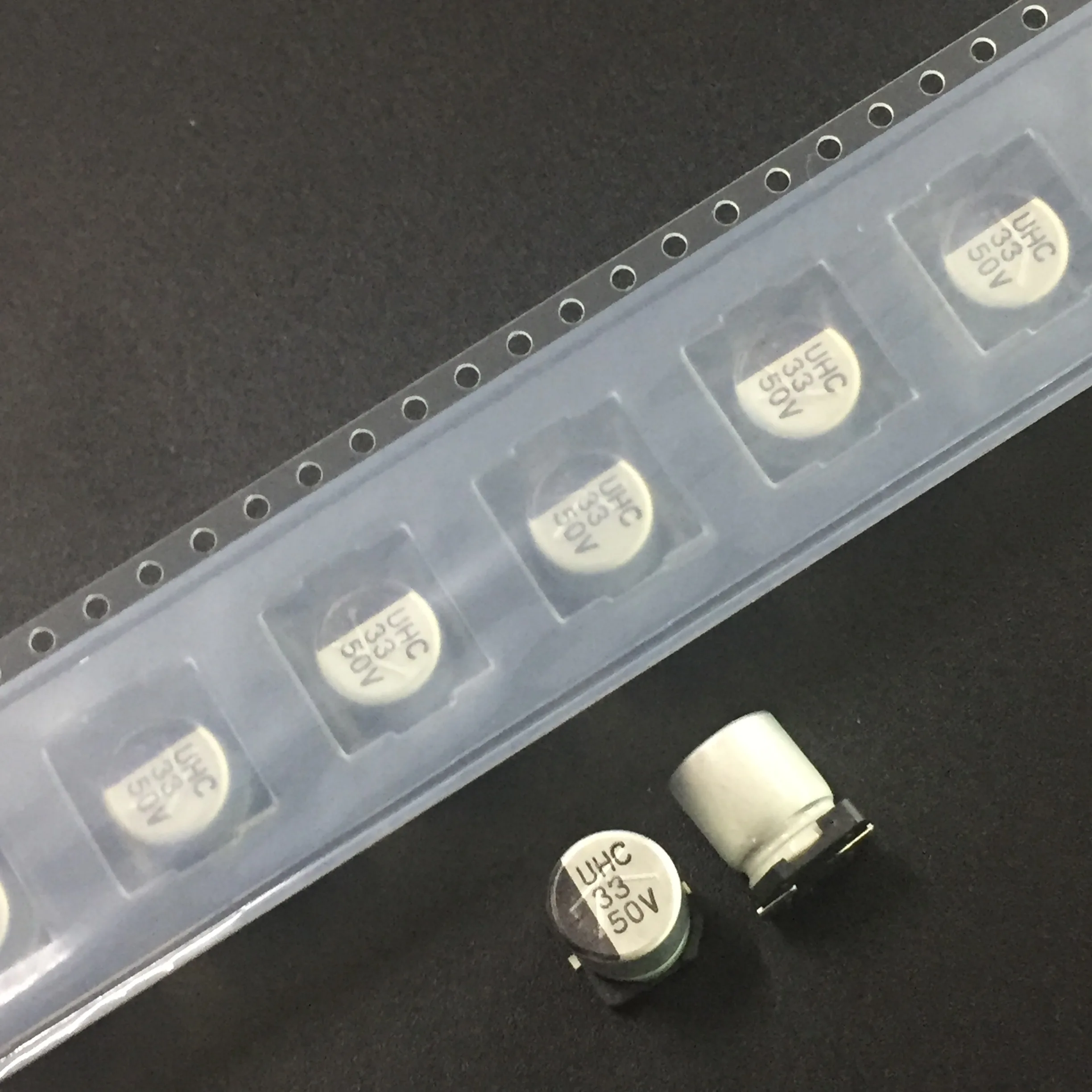 5pcs/50pcs 33uF 50V Rubycon SEV series 8x10mm 50V33uF Chip type SMD Aluminum Electrolytic Capacitor