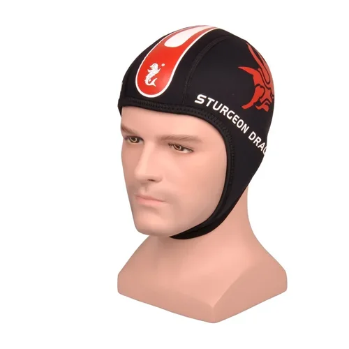 Imagen 2 del producto Gorro de neopreno grueso de 3mm para buceo, gorro de natación de invierno, protección para los oídos, sombreros para hombre y mujer