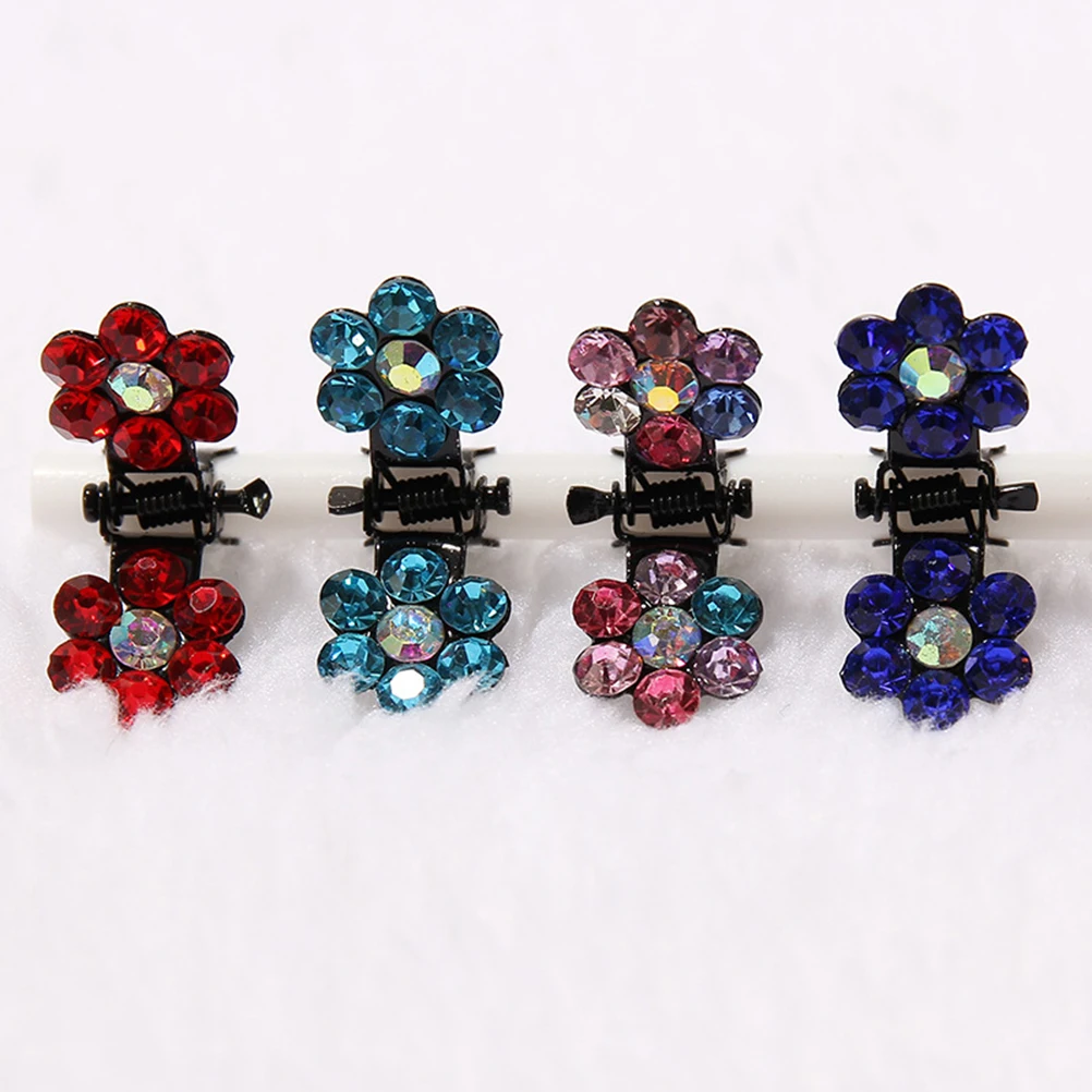 

60Pcs ChildrenHairClips Girl Hair Claw GirlBarrettes ColorfulFlowerDesign DurableSnap KidsAccessories HairBands