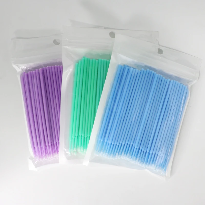 Varitas de rímel desechables para mujer, microcepillo aplicador, varitas de extensión de pestañas, herramientas de maquillaje, 100 Uds.