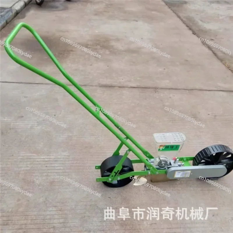 Hand-push single-row multi-row Bupleurum pinellia fine sowing machine greenhouse labor-saving on-demand machine sowing machine