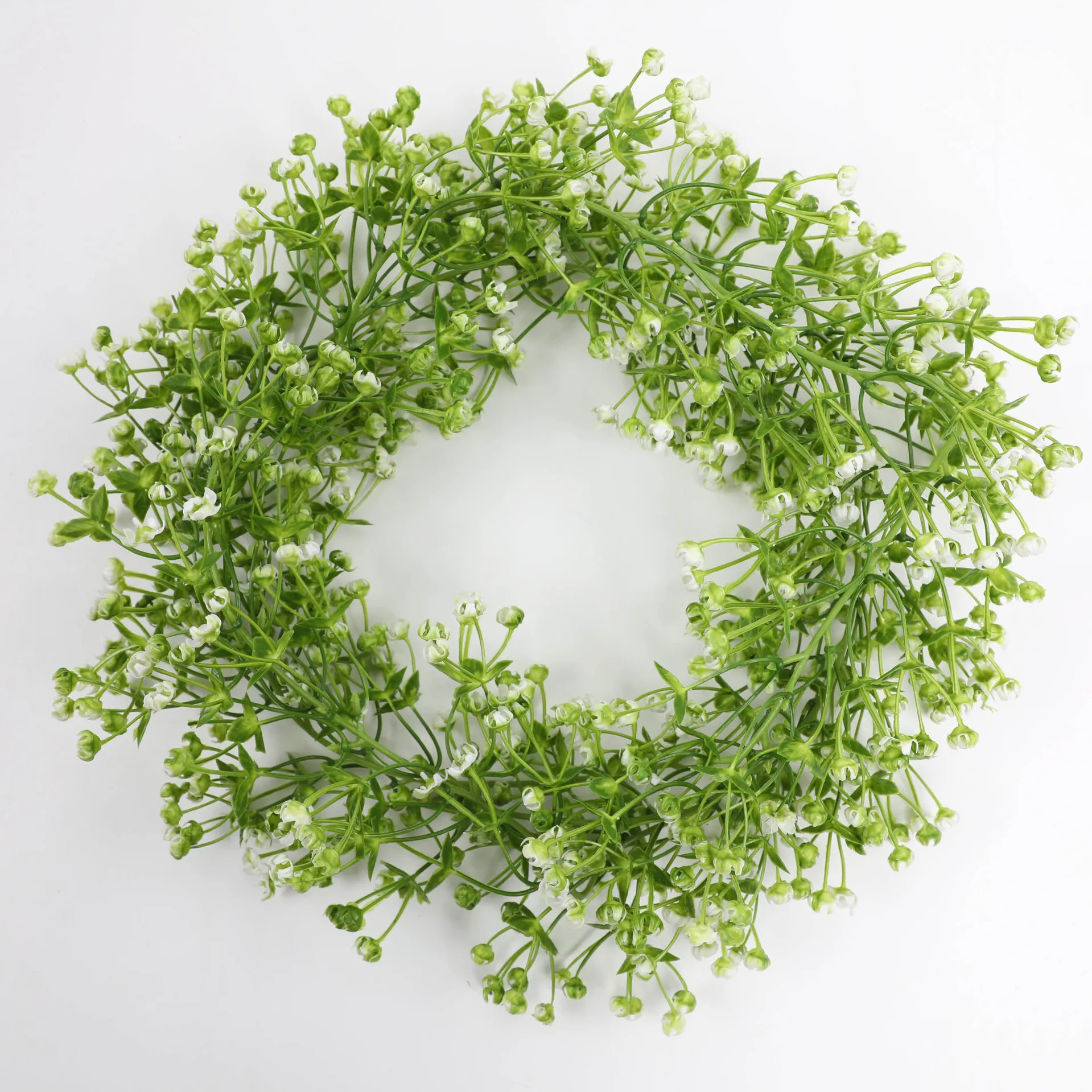 175cm/68.9in Artificial Plant Gypsophila Garland Long Vine White Fake Baby Breath Flower Rattan DIY for Home Arch Indoor Outdoor