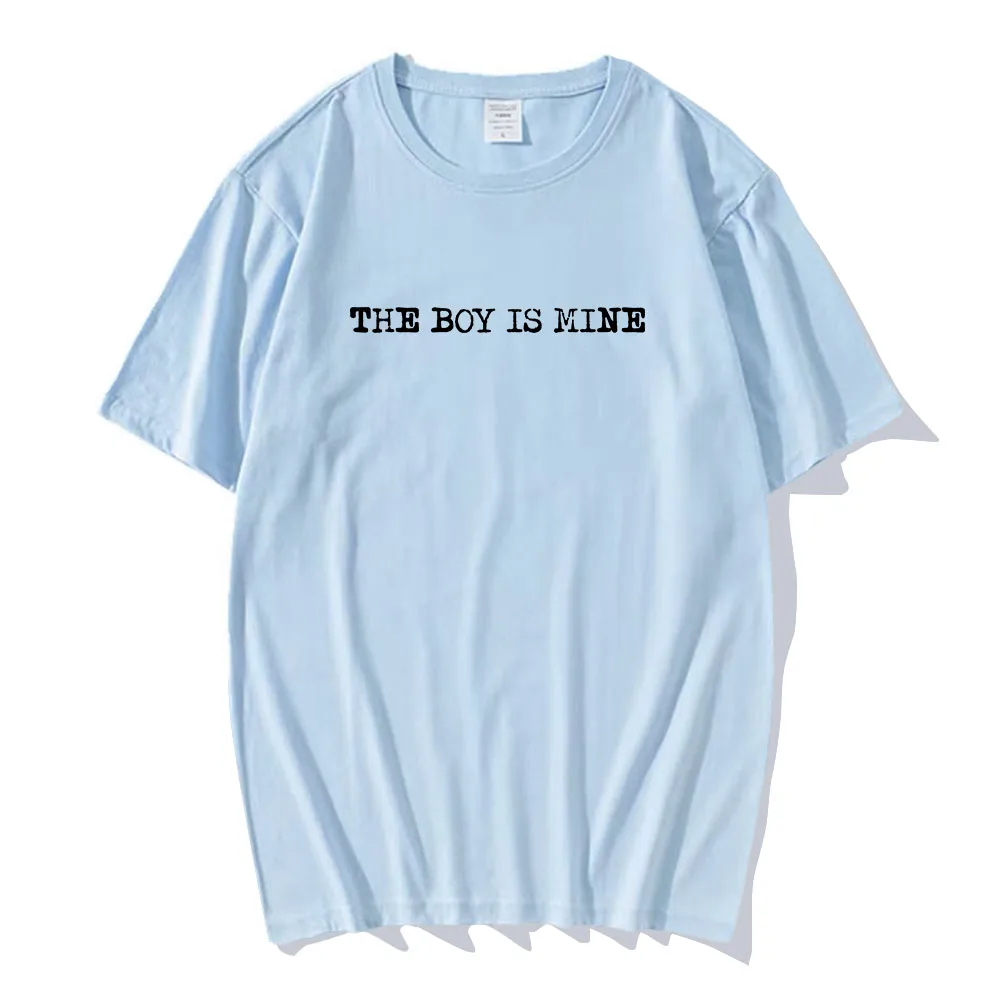 The Boy Is Mine Song Graphic Tshirts Ariana-Grande Singer Printing T-shirt Eternal Sunshine Album 2024 Tee-shirt Cotton Men Tee
