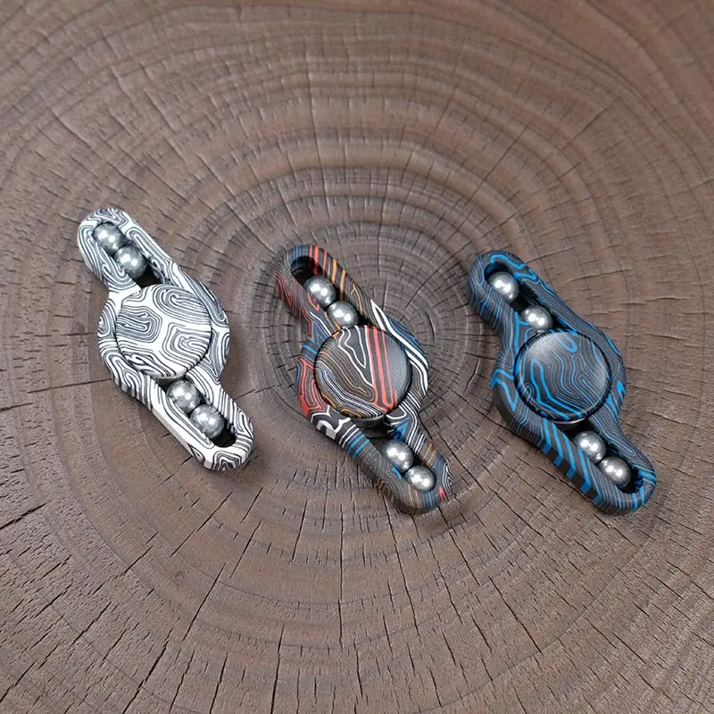 MLDEDC Lightning Pig G10 Juguete de descompresión giratorio mecánico de doble hoja