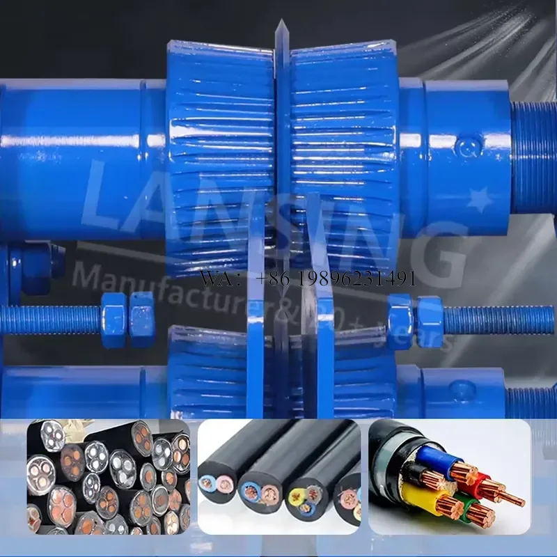 Wmwmnu for LANSING H120-1 Heavy Duty Armored Cable Stripper 800-2000kg Daily Input Labor Saving Industrial Thick Wire Peeling