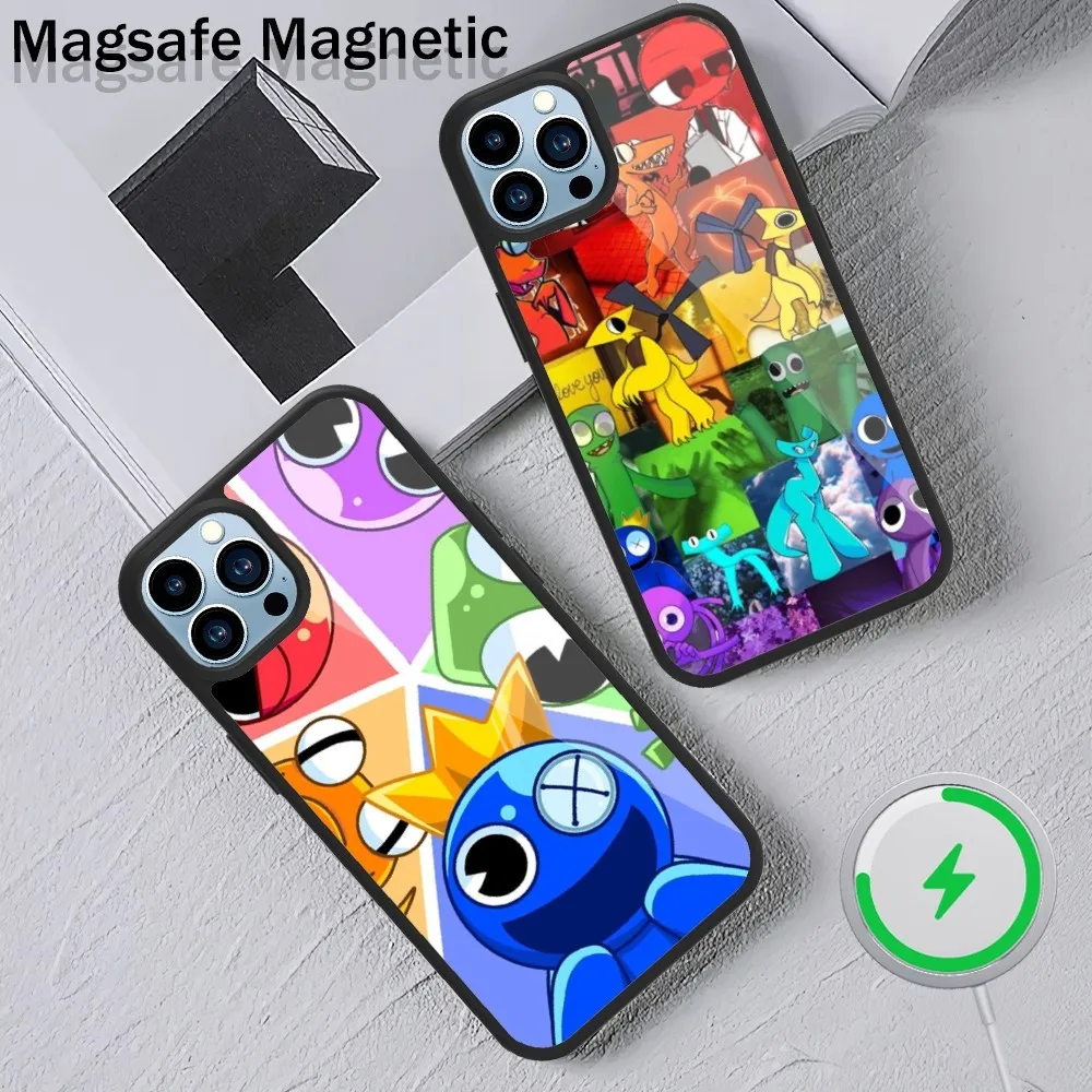 

Game R-Rainbow F-Friends Phone Case For iPhone 15 14 13 12 11 Plus Pro Max Magsafe Magnetic Wireless Charging