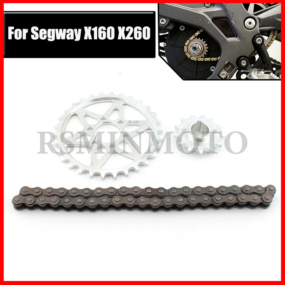

For Segway X160 X260 Motorcycle Transmission Chain Gear Set Gear Drive Sprocket For Surron Light Bee X