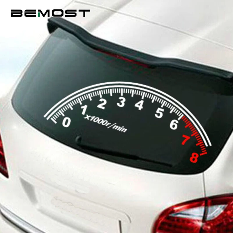 BEMOST Auto Reflective Car Rear Window Decoration Speedometer Sport Cool Car Sticker Stickers 60*30cm Accessories Car Styling