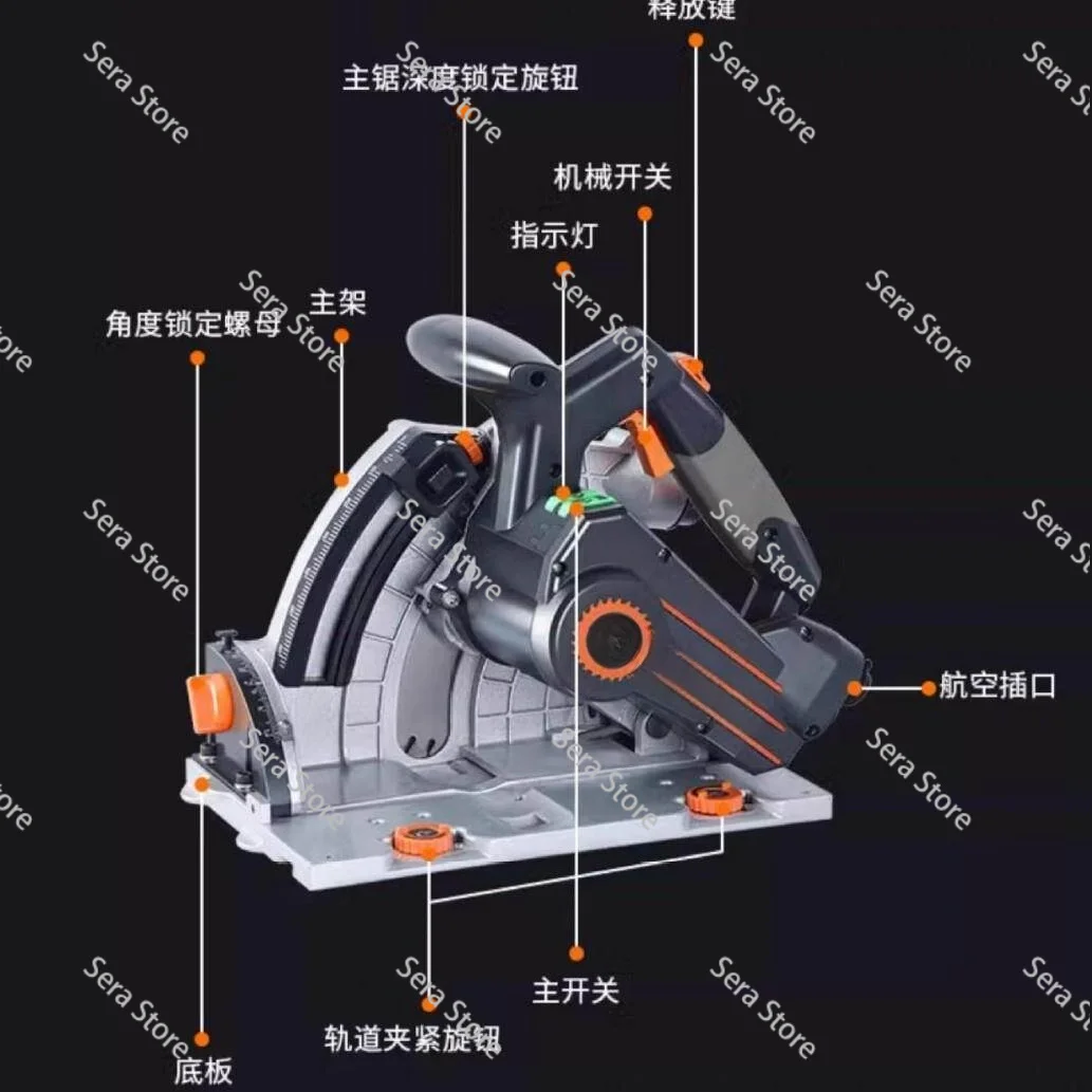 

Multifunctional Cutting Table Saw Electric Circular Saw Gypsum Board，Track Saw, Woodworking Portable Chainsaw Cutting Saw